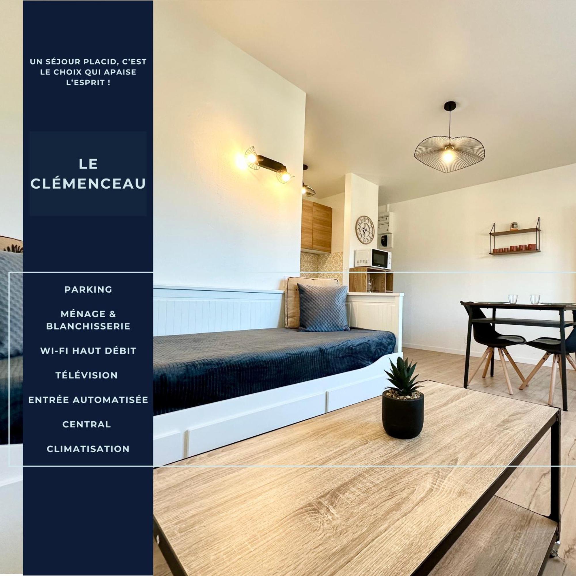 Le Clemenceau - Parking Prive - Fibre & Clim Apartment Mont-de-Marsan Ngoại thất bức ảnh
